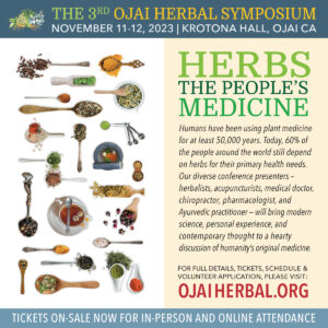 Ojai Herbal Symposium In Person Full Weekend Advance Price